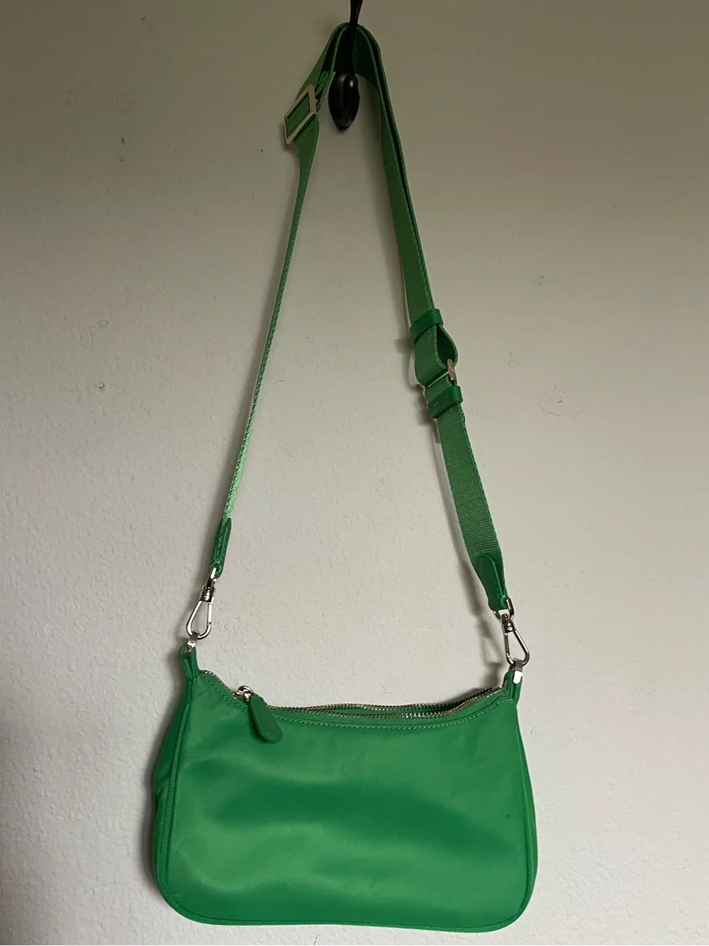 Kate Spade The Little Better Sam Nylon Small Shoulder Bag Crossbody Green